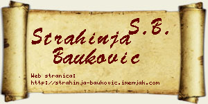 Strahinja Bauković vizit kartica